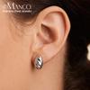 Emanco Earrings Are Fashionable and Creative Inns Simple Croissant Earrings Stainless Steel Twisted Trendy Accessories Earrings