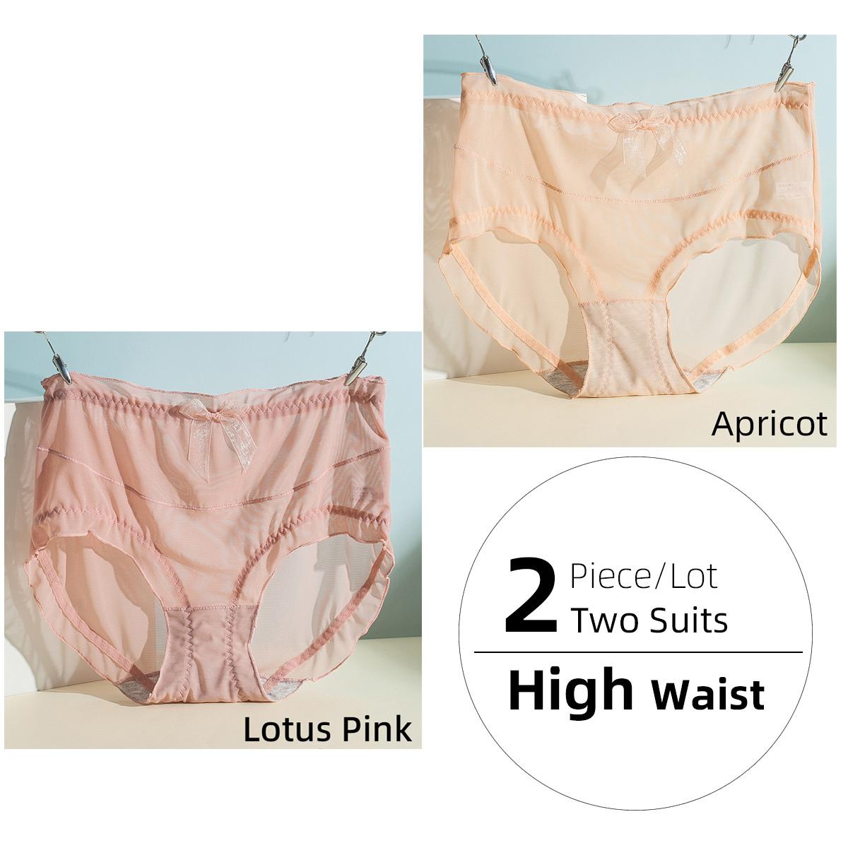 

2 шт./лот, женские трусики, прозрачные, крутые, прозрачные, крутые, из сетчатой ​​пряжи, с запахом на рукавах, однотонные дышащие трусы, женские трусики с высокой талией, большие размеры 4XL