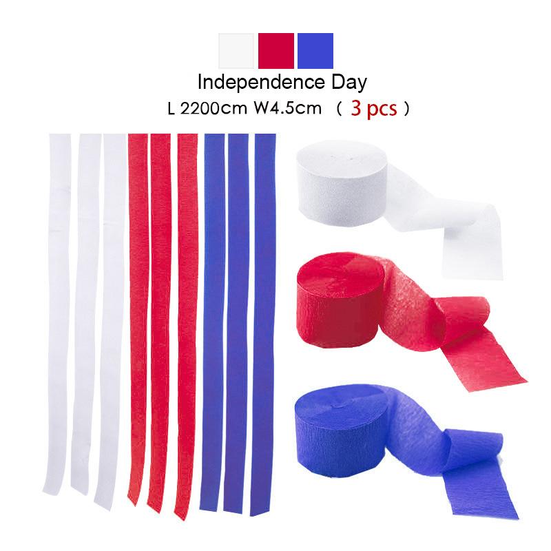 Rainbow 3Pcs/Set Crepe Paper Streamers For Wedding Birthday Party Backdrop Decoration Vibrant Multi-Colored Paper Crepe Garland Ribbon Decor