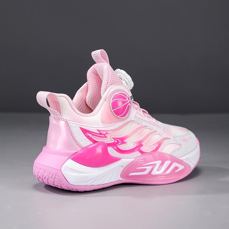 Girls' Shock-Absorbing Sports Shoes - Autumn/Winter Style - Basketball & Running Shoes for Medium to Large Children