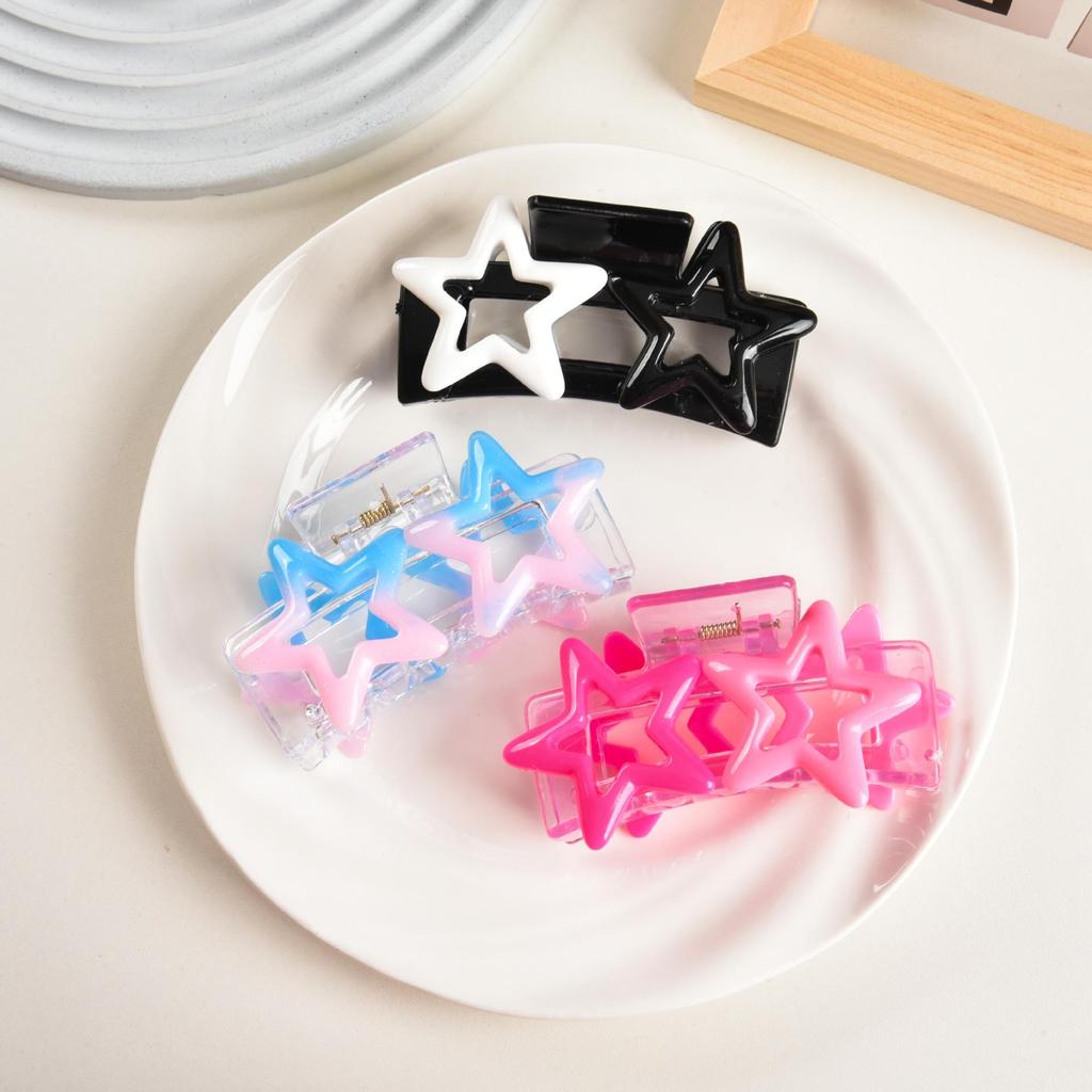 (Clearance) YHJ Dopamine Y2k Star Hair Claw Clip for Updo