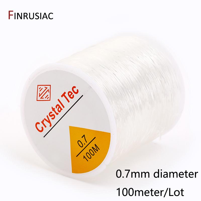 0.4-1.0mm Elastic Cord String Transparent Crystal Elastic Line For Jewelry Making,DIY Bracelet Necklace Beaded Accessories