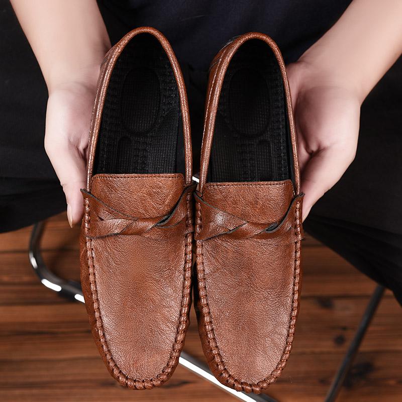 Fashion Hot selling gentlemen Comfortable driving shoes Men Fashion Business  New Loafers Lightweight Mens Slip on Office  Men's Shoes
