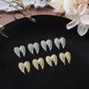 2 Pack Angel Wings Metal Nail Art Charms Gold Silver Wings Nail Decoration For Manicure Diy 3D  Sparkly Nail Parts