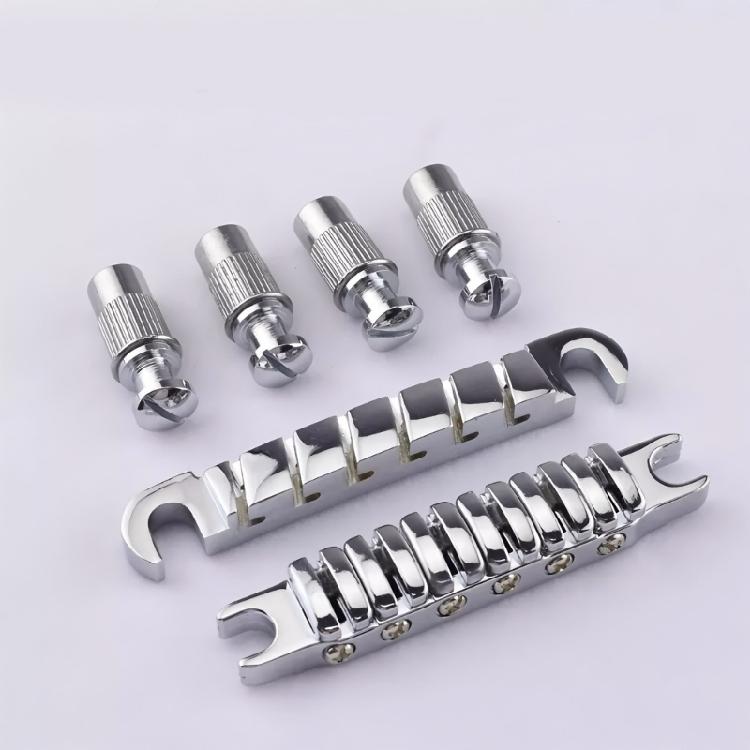 Guitar Bridge Tailpiece Top Hanging String Individual Saddles Electric Guitars Replacement Parts Easy To Install