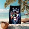 Japanese artist Koyoharu Gotouge's Demon Slayer beach towel, outdoor camping vacation swimming beach towel, outdoor absorbent bath towel blanket K6