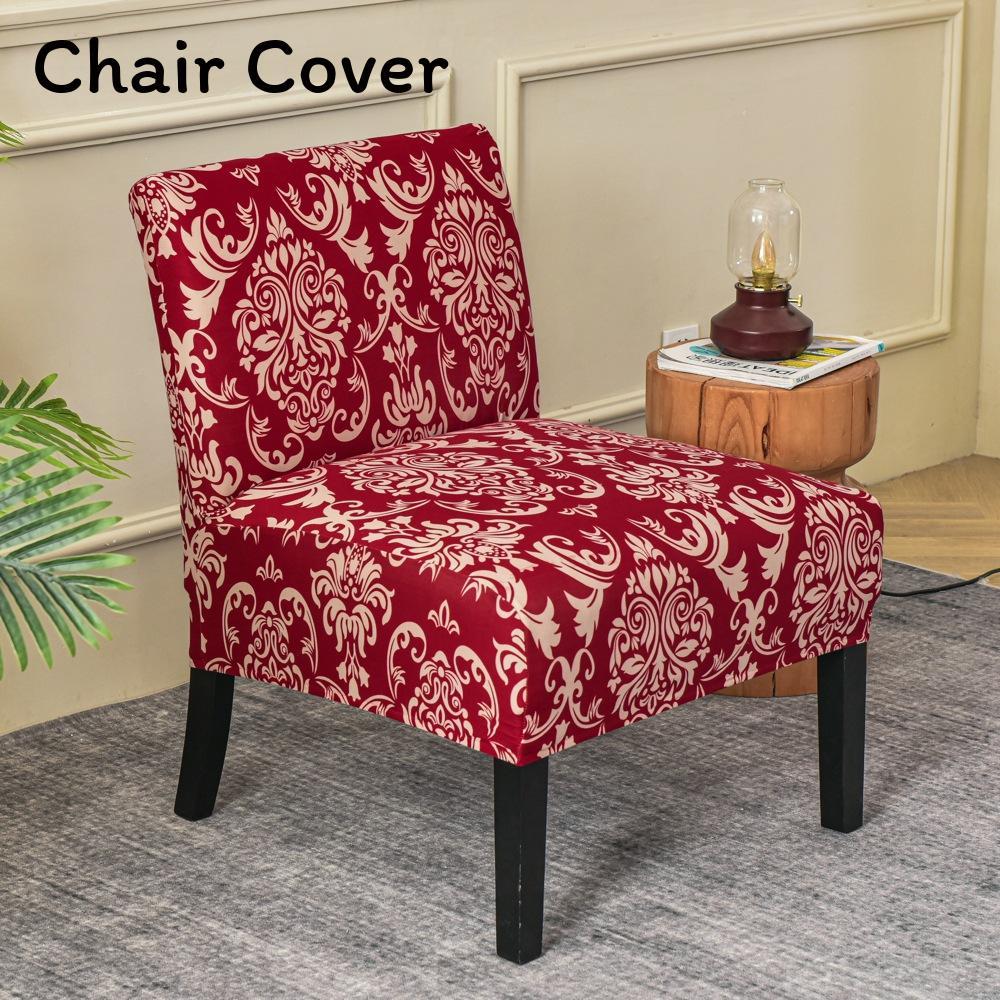 Fat Head Chair Cover No Armrest Fabric Protector With Non Slip And Dustproof For Home Dining Decor