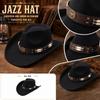Beaded Cow Print Fedora Hat for Casual Wear Unisex