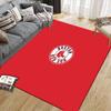 Boston Red Sox2 Flanellmuster Quadratischer Teppich, Läufer, Teppich für Wohnzimmer Schlafzimmer Sofa Spielzimmer Dekor, Rutschfeste Fußmatte