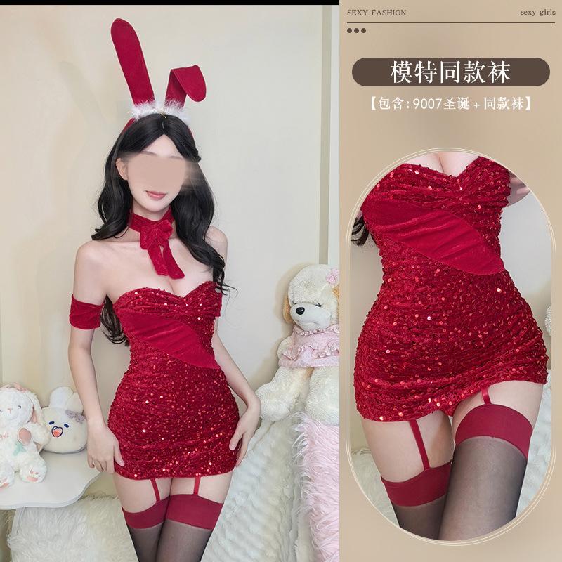 Sexy Lingerie Christmas Party Clothes, Sexy Christmas Clothes Cos Bunny Dress New Date Suit