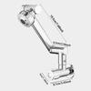 Stainless Steel Wall Mounted Faucet 360° Rotation Single Cold Water Tap  Sink Mounting