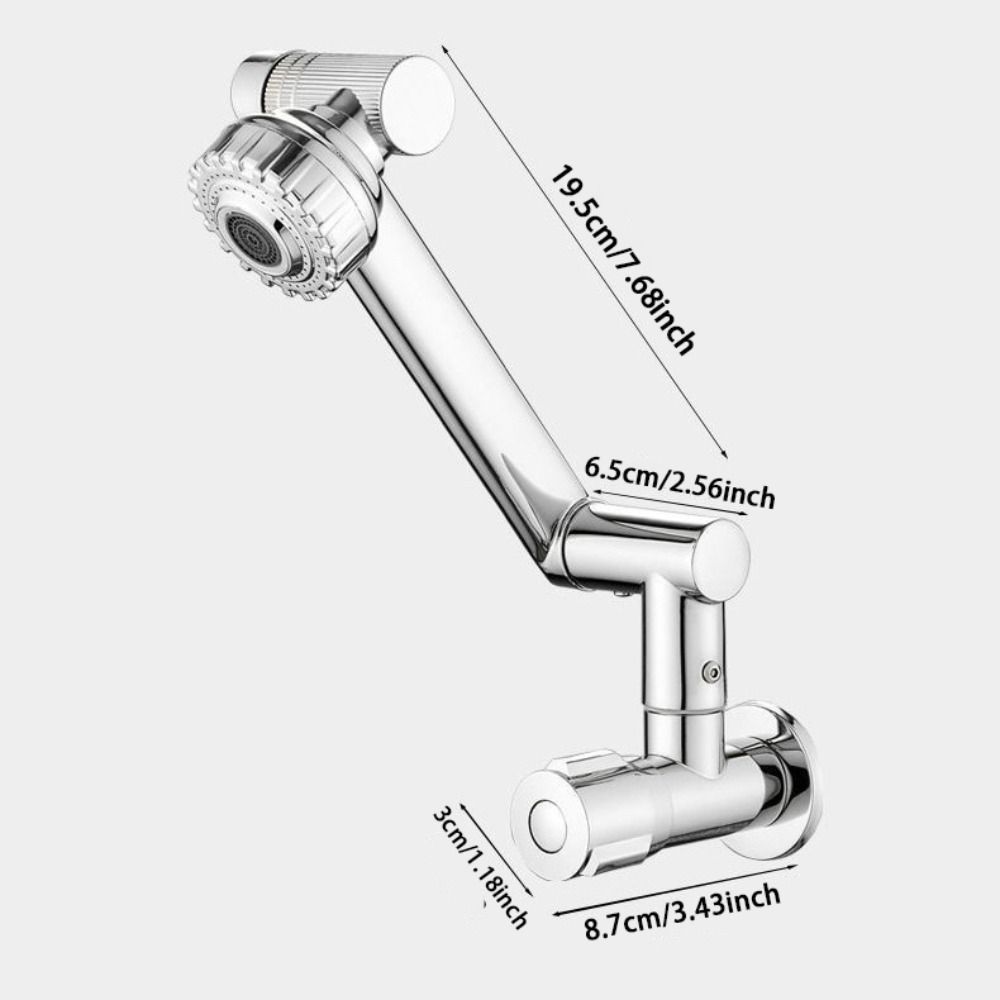 Stainless Steel Wall Mounted Faucet 360° Rotation Single Cold Water Tap  Sink Mounting