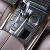 For R H D & L H D Real Carbon Fiber For BMW X5 X6 F15 F16 Car Center Gear Shift Panel Cover Frame Cover Stickers Car Accessories