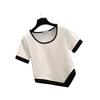 Plus Size Women's Summer Fashion Slimming Set: Irregular Top & Sports Shorts