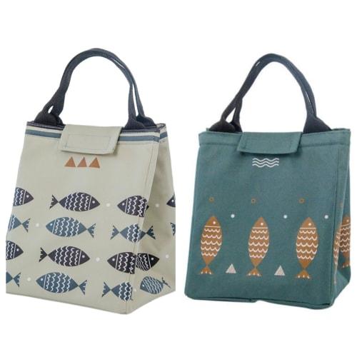 No-brand Lunch Bag, Handbag, Insulated Tote Bag, Mini Tote Bag, Japanese-style, Waterproof, Lightweight, Small To Large, for Commuting, School, Small