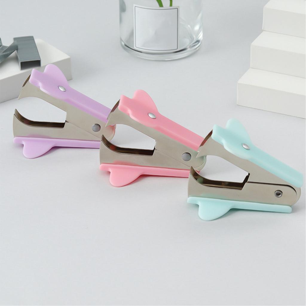 Staples Remover Portable Efficient Removal Ergonomic Design Staples Puller for Office Finance Depart