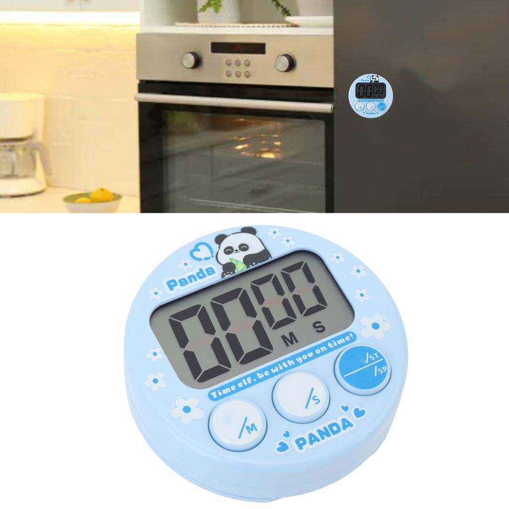 Minuteur de cuisine numérique écran LCD compact dessin animé électronique magnétique pour enfants