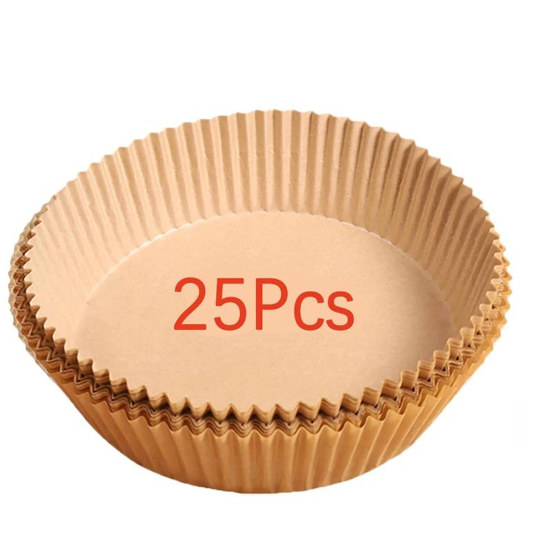 10-100Pcs Air Fryer Disposable Paper Non-Stick Airfryer Baking Papers Round Air-Fryer Paper Liners Paper Kitchen Accessories