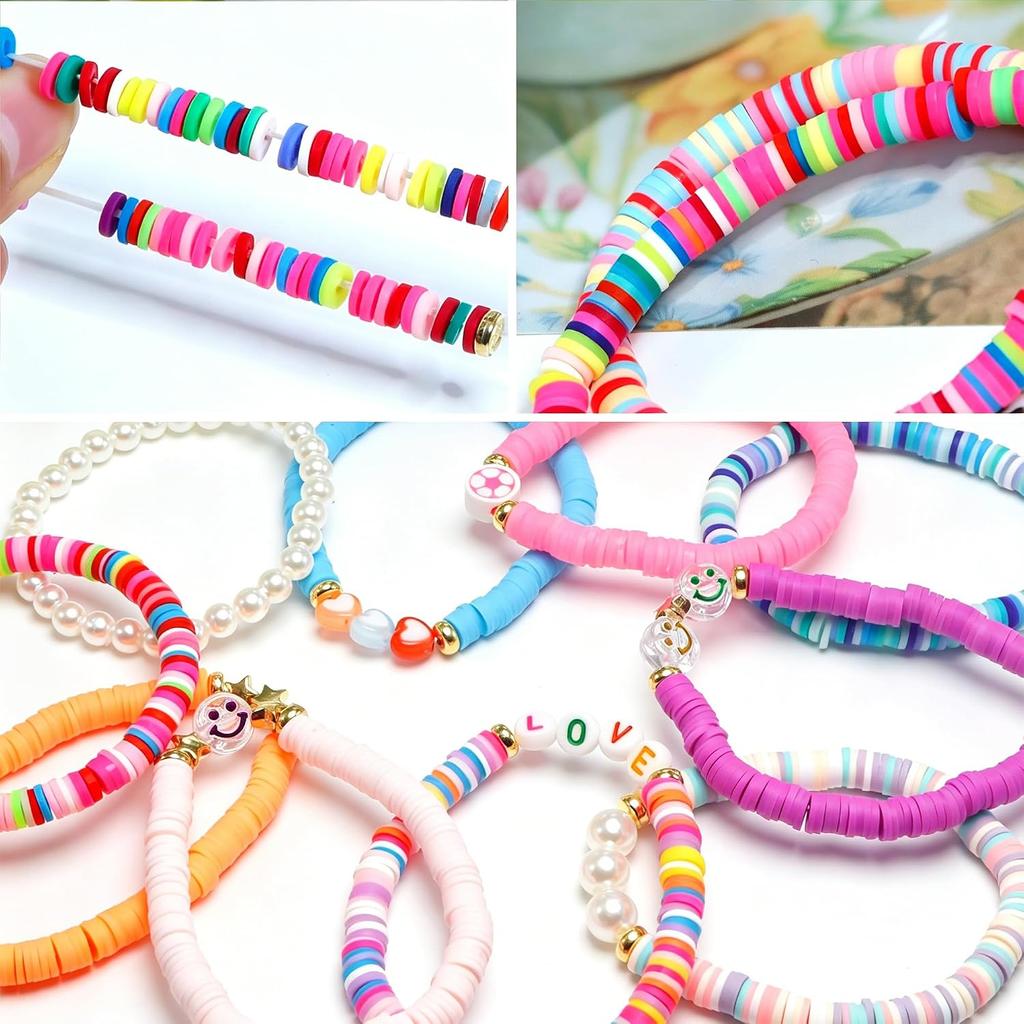 Freundschaftsarmbänder für Mädchen, 10er-Set niedliche Preppy Perlenarmbänder für Teenager-Mädchen, Partnerarmbänder für Freunde, Geburtstagsgeschenke für Tochter