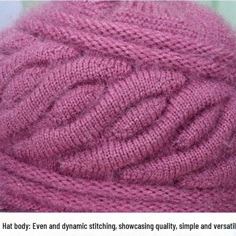 Women's Winter Warm Knitted Wool Beret and Scarf Set