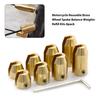 Shkalacar Wheel Spoke Balance Weights, Motorcycle Reusable Brass Wheel Spoke Balance Weight Refill Kit, Dual Sport Spoke Wheels
