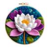 CHENISTORY Felt Painting DIY Wool Embroidery Kit Funny Floral Craft Painting DIY Wool Needle Felt Picture Kit Gift Artwork New