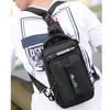 1Pc Men's Chest Bags Crossbody Chest Pack Nylon Sling Waterproof Travel USB Charging