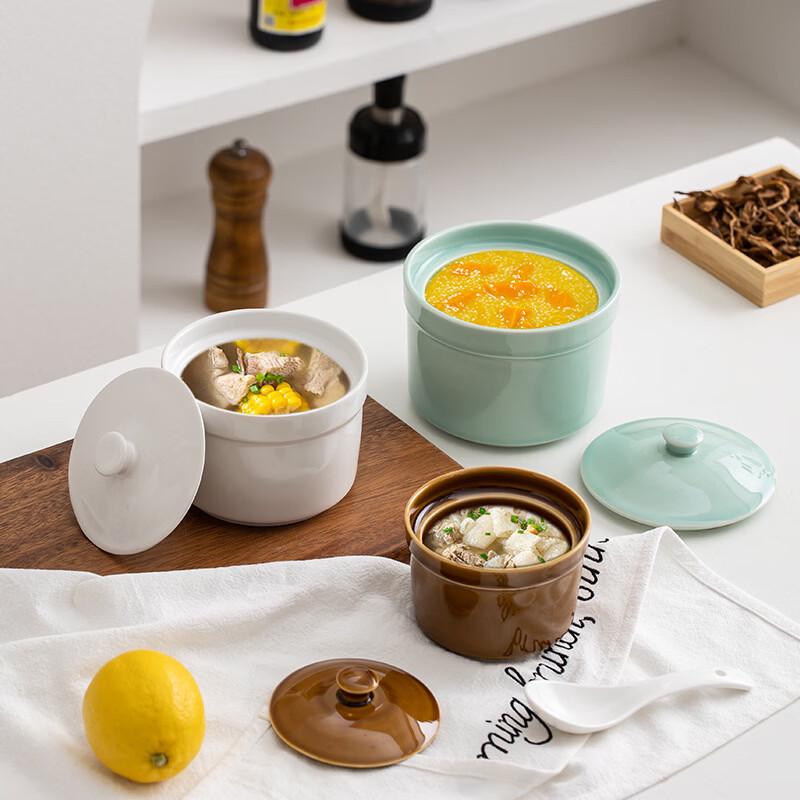 Changbaosen Ceramic Double Boiler Stew Pot Set