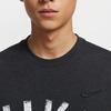 Nike Letter Logo Print Pullover Breathable Short-Sleeve T-Shirt for Men Black