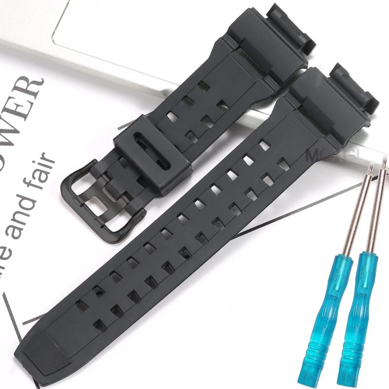 Pryskyřičný řemínek k hodinkám pro Casio GW9100 GW9200 Pánský TPU pásek Sportovní vodotěsné řemínky Camouflage doplňky