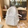 School bag for girls, simple junior high school backpack, fresh forest style for high school students, large-capacity backpack double shoulder bag
