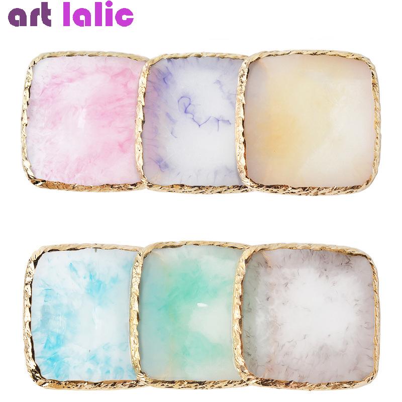 Resin Nail Art Polish Paint Kresba Barva Nádobí Manikúra Pedikúra Deska Displej Paletka DIY Make Up