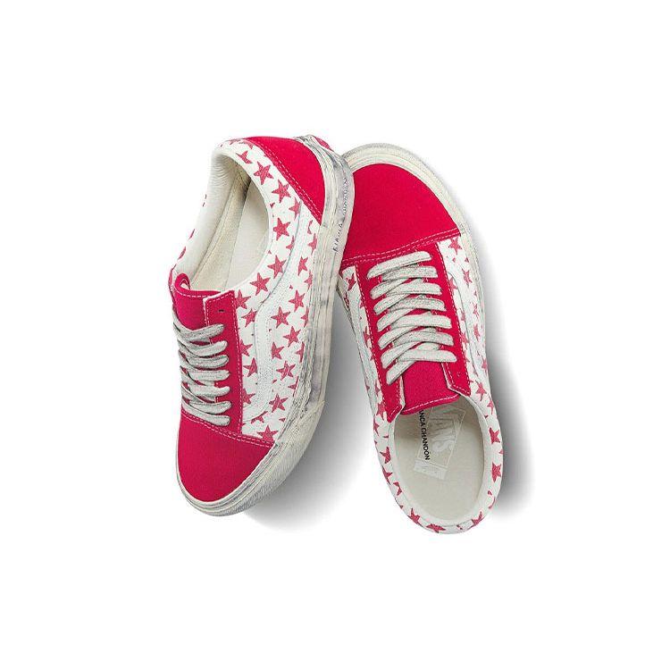 Bianca Chandôn x Vans Old Skool VLT LX Stressed Red Unisex Tenisky Bílé VN0A4BVFY52