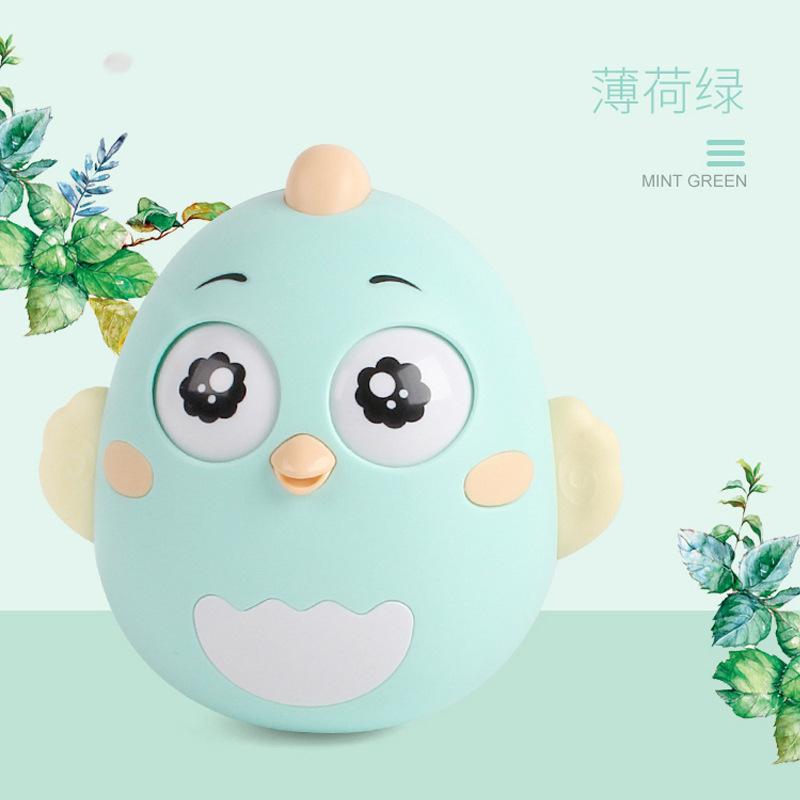 Baby Boy And Girl Tumbler, Cartoon Q Cute Chick Infant Baby Friend, Built-In Bell