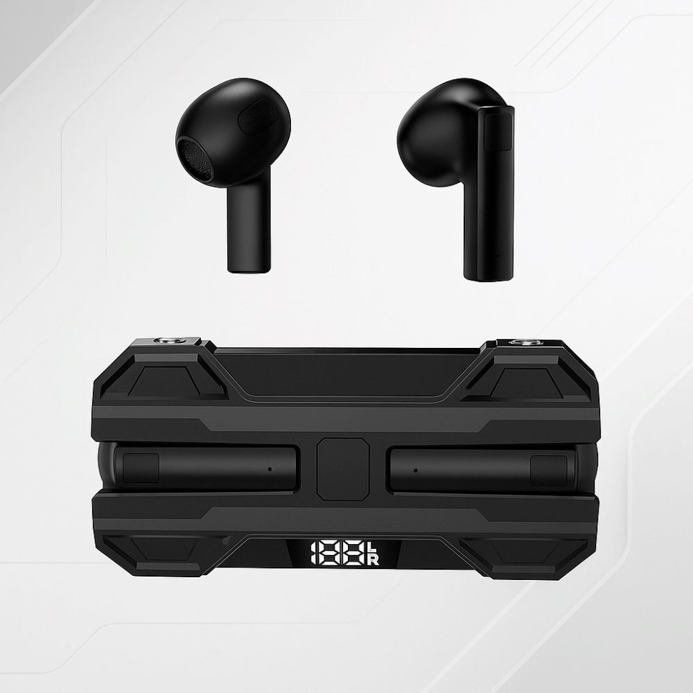 Stereo Wireless Bluetooth Earphone Metal Style Ergonomic Gaming Earbuds  Listening Music