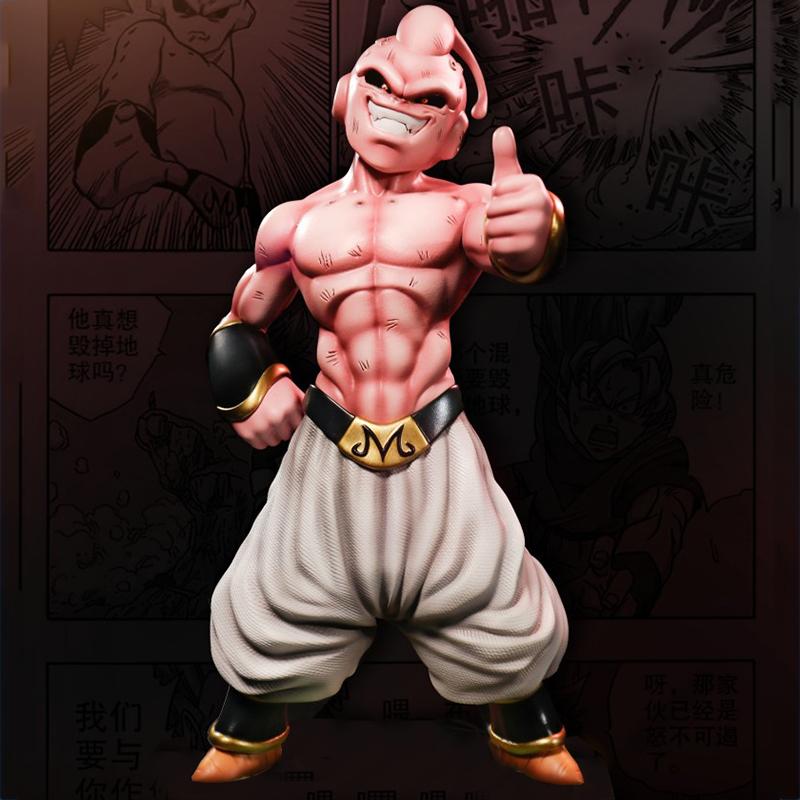25cm Drogan Boll Z Kid Buu Figure Majin Buu Pvc Action Figures Gk Statue Collection Model Toys For Children Gifts