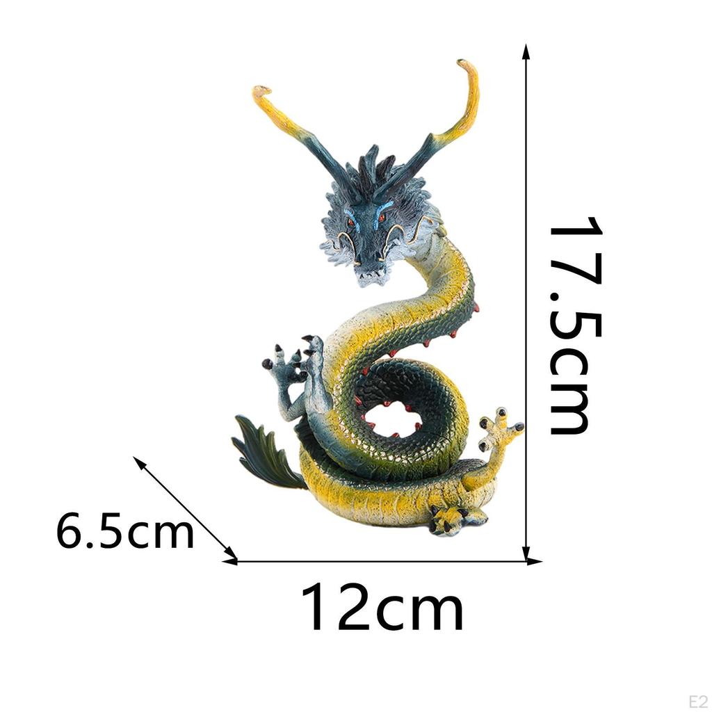 Chinese Dragon Figurines Collection Boys Girls Gifts Feng Shui Crafts Flying for Desktop Car