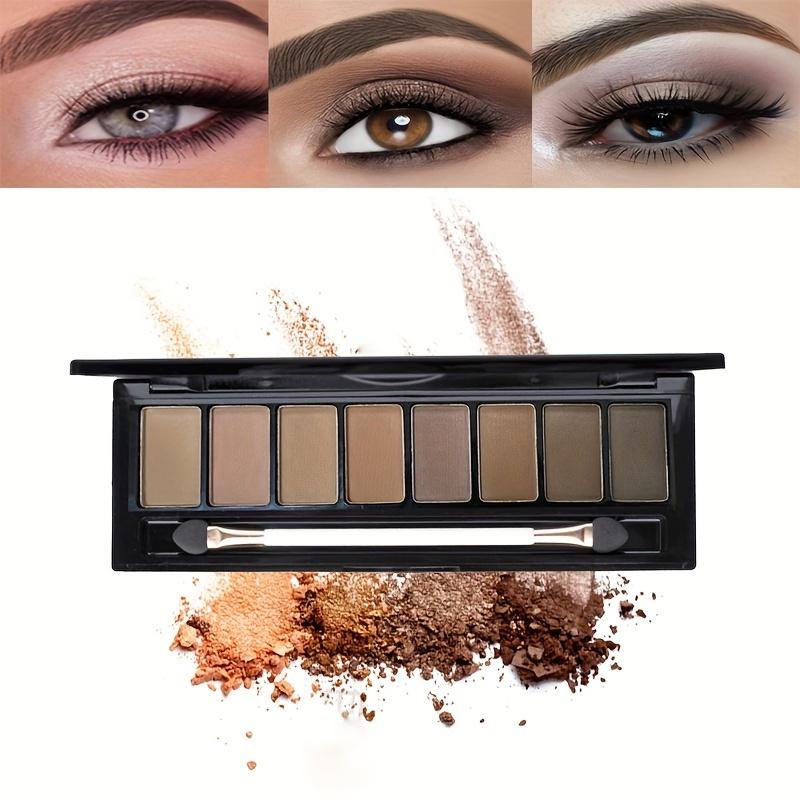 Cold-tuned Cement Gray Eyeshadow Palette Earth Brown Matte Eyeshadow Mashed Potato Pearly Sequins 8-color Students