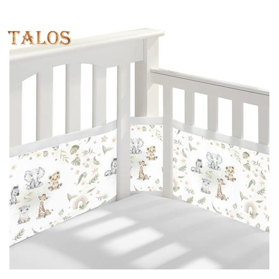 

Дышащая сетчатая подкладка для кроватки с двухсторонними ремнями. Сетчатый барьер для безопасности детской кроватки. Простая установка. Защита конечностей. Бампер для кроватки. K