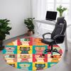 1pc Glasses Cats Office Round Area Rug,  Mat Suitable ForOffice, Under Office Chairs Bedroom Living Room Home Decor, Room Deco