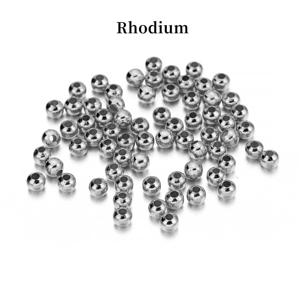 

30-500 шт./лот 2 2,5 3 4 мм круглые бусины-разделители с шариковым концом металлические бусины для изготовления ювелирных изделий аксессуары поставки 4mm X 200Pcs