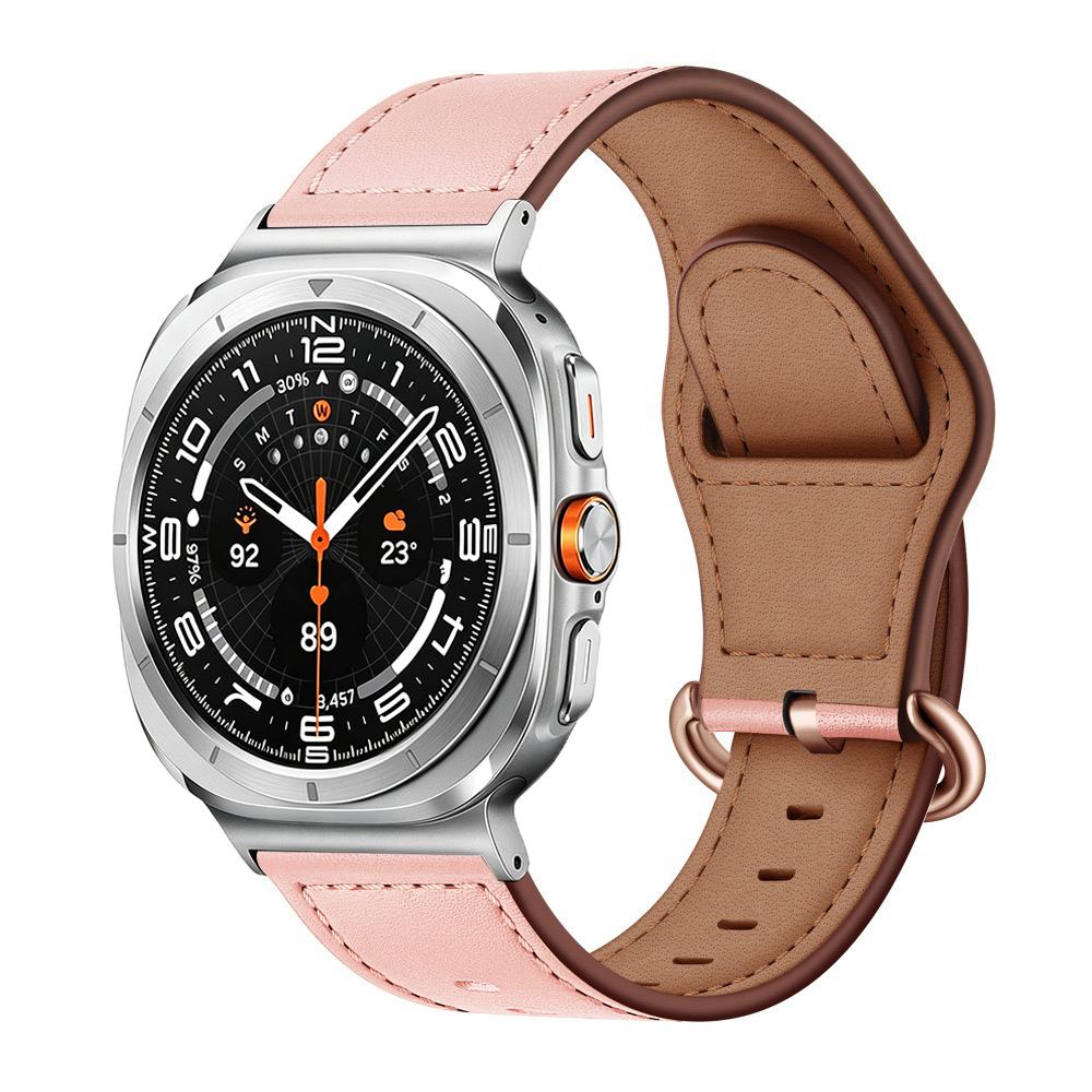 Γνήσιο Δερμάτινο Λουράκι Για Samsung Galaxy Watch 8 Classic 46mm 40mm 44mm Μεταλλική Κεφαλή Για Galaxy Watch Ultra 47mm 2024/2025 Βραχιόλι