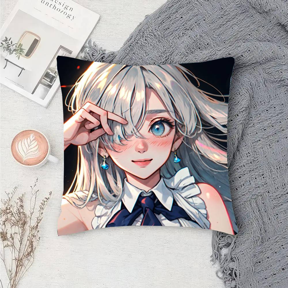 Elizabeth Liones Anime The Seven Deadly Sins Pillow Case Sofa Cushion Cover Room Home Decoration