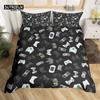 Video Game Controller King Size Comforter Cover Gamer Sleep Bedding Collection Twin Size Size For Boys Girls Teens Player Fine Microfiber Gaming