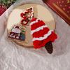 Handcrafted Christmas Santa Keychain Portable Keychain Pendant Hand Knit Festive Accessory for Christmas Enthusiasts