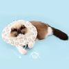 Padded Cat Cone Collar Adjustable Drawstring Pet Recovery Collar Soft Fabric Dog Cone Prevents Licking Biting Wound for Cats And Dogs