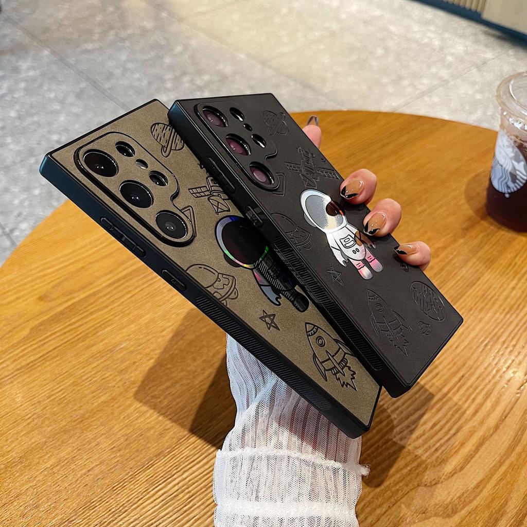 New Laser Astronauts Are Suitable for Samsung S24 Ultra Mobile Phone Case Cover S23 Ultra Anti Fall S22plus