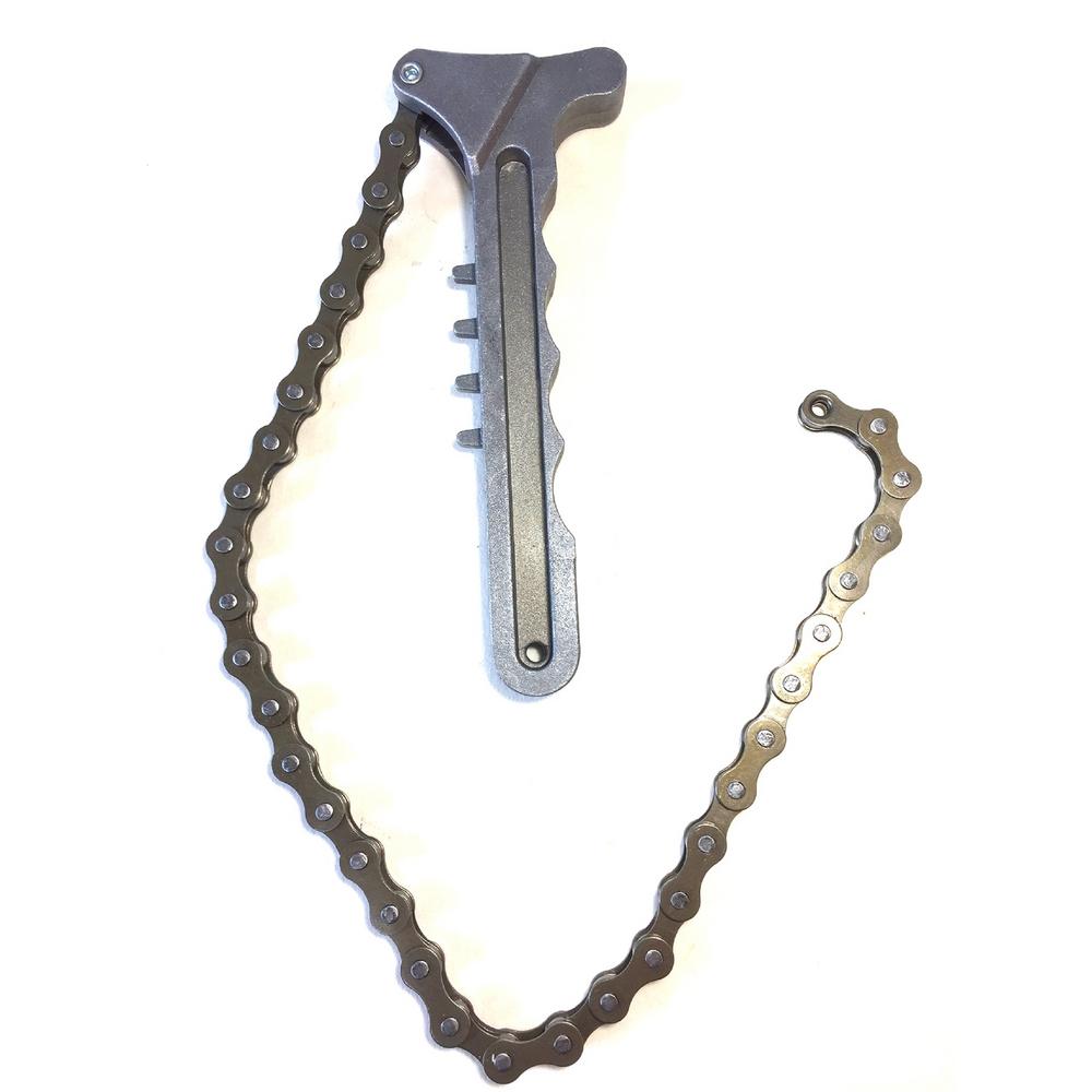 Oil Filter Chain Removal Tool Carbon Steel Chain Wrench For Pipe Fittings Adjustable Efficient Oil Filter Removal Car Repairing