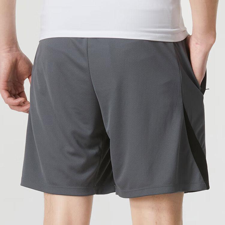 Nike Logo Patchwork Fitness Training Comfortable Breathable Casual Shorts Men Bottoms Charcoal FN2402-069