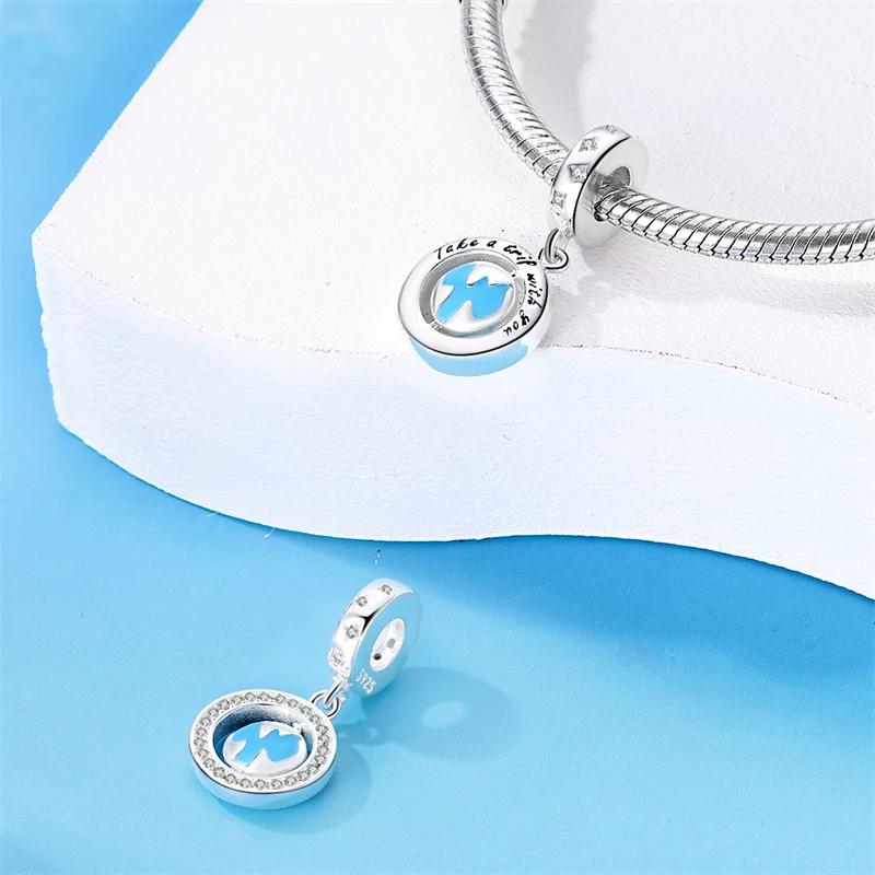 Holiday Series Seaside Coconut Slippers Car Wheel Copper Metal Charm Bead Components Bead Components Compatible With Do It Yourself Bracelet High